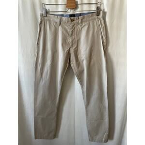 J.Crew Lightweight Beige Chino Hemmed 30W 29L